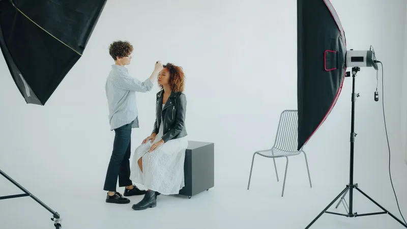 Vesikalık / biyometrik fotoğraf hizmetini temsil eden görsel